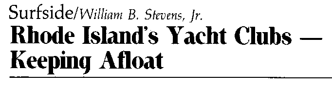 RI Yacht Clubs